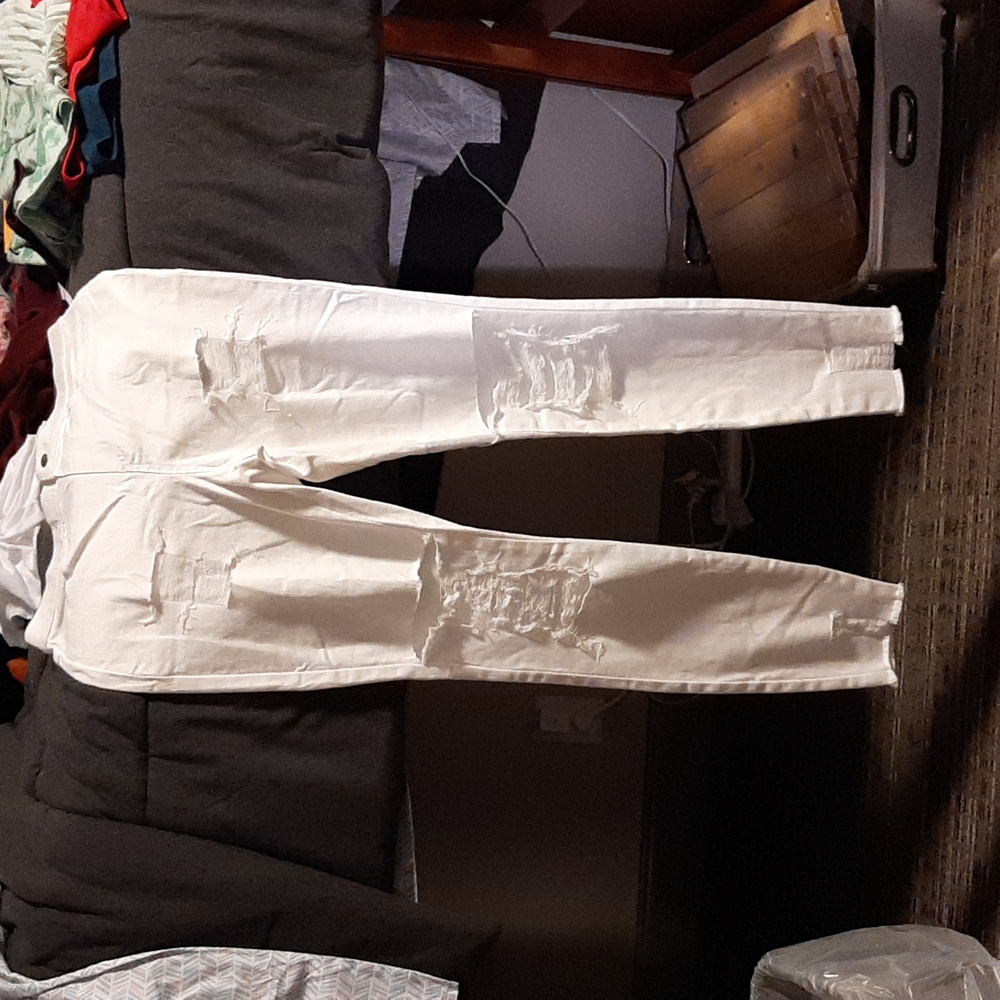 Size Small white custom jeans, never been worn.